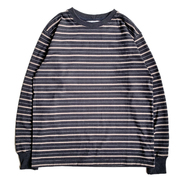 COLUMBIA KNIT / [MADE IN USA] BORDER LS TEE (BLACK)