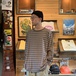 ＣＯＬＵＭＢＩＡ　ＫＮＩＴ　／　［ＭＡＤＥ　ＩＮ　ＵＳＡ］　ＢＯＲＤＥＲ　　ＬＳ　ＴＥＥ　（ＭＯＣＨＡ）