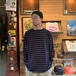 ＣＯＬＵＭＢＩＡ　ＫＮＩＴ　／　［ＭＡＤＥ　ＩＮ　ＵＳＡ］　ＢＯＲＤＥＲ　　ＬＳ　ＴＥＥ　（ＮＡＶＹ）