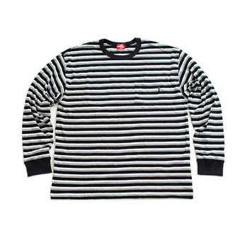 ｎｕｔｔｙｃｌｏｔｈｉｎｇ　／　Ｍｕｌｔｉ　Ｂｏｒｄｅｒ　Ｐｏｃｋｅｔ　Ｌ／Ｓ　Ｔ－Ｓｈｉｒｔ　（Ｂｌａｃｋ）