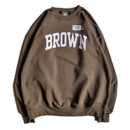 IVY SPORT / BROWN LOGO SWEAT SHIRT (BROWN)