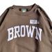 ＩＶＹ　ＳＰＯＲＴ　／　ＢＲＯＷＮ　ＬＯＧＯ　ＳＷＥＡＴ　ＳＨＩＲＴ　（ＢＲＯＷＮ）