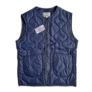 JOHN OWNBEY / QUILTING WOOBIE VEST (NAVY)