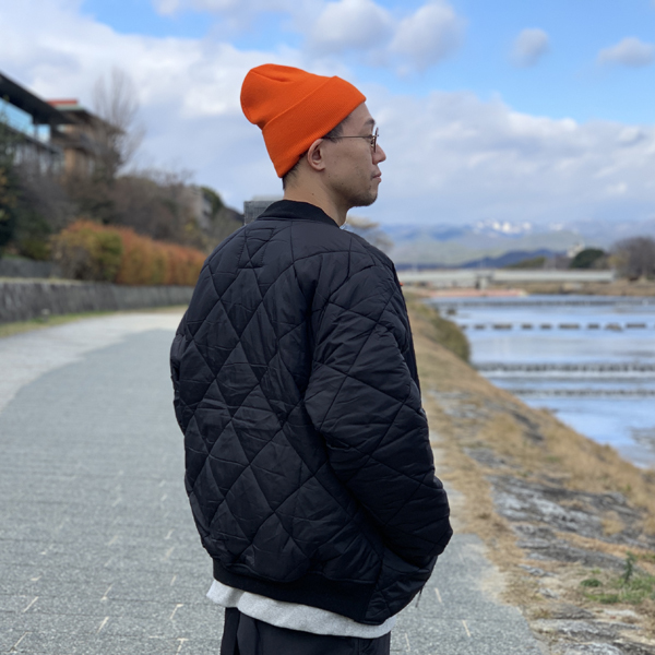 ONLINE SHOP ROTHCO Diamond Quilted Flight Jacket BLACK