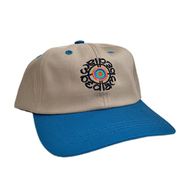 BEDLAM / USA 2 TONE TARGET CAP (Natural/blue)