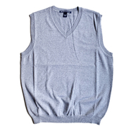 DEVON & JONES / COTTON KNIT VEST (GREY)