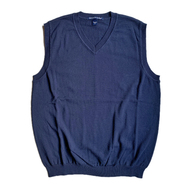 DEVON & JONES / COTTON KNIT VEST (NAVY)