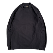 HANES / Beefy MOCK NECK LS TEE (BLACK)