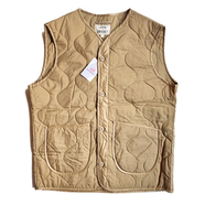 JOHN OWNBEY / QUILTING WOOBIE VEST (KHAKI)