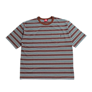 nuttyclothing / Multi Border Pocket Tee (Brown)