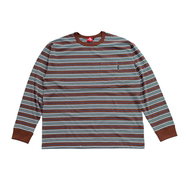 nuttyclothing / Multi Border Pocket LS Tee (Brown)