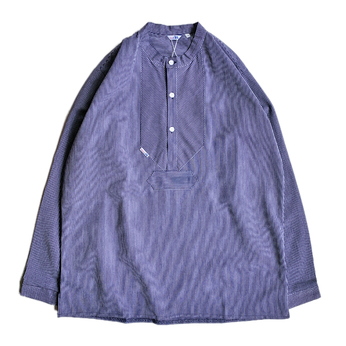 ｍｏｄＡＳ　／　Ｎｏ　ｃｏｌｌａｒ　Ｆｉｓｈｅｒｍａｎ　ＬＳ　Ｓｈｉｒｔ　（Ｎａｒｒｏｗ　ｓｔｒｉｐｅ）