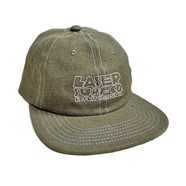 LASER BARCELONA / LASER SURF CO. 6 PANEL LINEN HAT (MOSS)