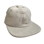 LASER BARCELONA / NEW WAVE 6 PANEL LINEN HAT (NATURAL)