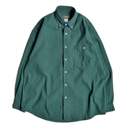 COBRA CAPS / Heavyweight Denim LS Shirt (Dark green)