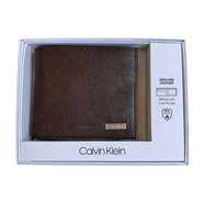 Calvin Klein / LETHER WALLET (BROWN)