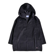 Newlyn Smocks / Corduroy Hooded Smock (BLACK)