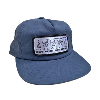 ＡＬＹＫ　（ＡＣＴ　ＬＩＫＥ　ＹＯＵ　ＫＮＯＷ）　／　Ｗｏｒｋｅｒ　Ｅｍｂｒｏｉｄｅｒｅｄ　Ｐａｔｃｈ　５　Ｐａｎｅｌ　Ｓｎａｐｂａｃｋ　Ｃａｐ　（Ｎａｖｙ）