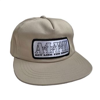 ＡＬＹＫ　（ＡＣＴ　ＬＩＫＥ　ＹＯＵ　ＫＮＯＷ）　／　Ｗｏｒｋｅｒ　Ｅｍｂｒｏｉｄｅｒｅｄ　Ｐａｔｃｈ　５　Ｐａｎｅｌ　Ｓｎａｐｂａｃｋ　Ｃａｐ　（Ｋｈａｋｉ）