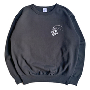 WACK WACK / "TOXIC" 12.4oz Heavy weight crewneck sweat (Black)