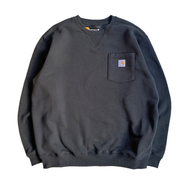 CARHARTT USA / CREWNECK POCKET SWEATSHIRT (BLACK)