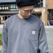 ＣＡＲＨＡＲＴＴ　ＵＳＡ　／　ＣＲＥＷＮＥＣＫ　ＰＯＣＫＥＴ　ＳＷＥＡＴＳＨＩＲＴ　（ＧＲＥＹ）