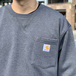 ＣＡＲＨＡＲＴＴ　ＵＳＡ　／　ＣＲＥＷＮＥＣＫ　ＰＯＣＫＥＴ　ＳＷＥＡＴＳＨＩＲＴ　（ＧＲＥＹ）