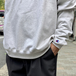 ＢＥＮＣＨ　／　ＣＯＬＬＥＧＥ　ＬＯＧＯ　ＣＲＥＷ　ＮＥＣＫ　（ＳＩＬＶＥＲ　ＧＲＥＹ）