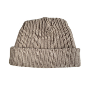 COLUMBIA KNIT / SHORT COTTON BEANIE (BROWN)