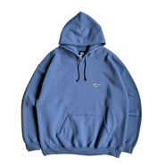 BENCH / College logo Embroidery Hoodie (Indigo)