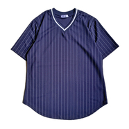 bLAnk COMPANY / V-NECK JERSEY (Navy stripe)