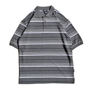 CALTOP / STRIPE POLO SHIRT (GREY)