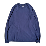 NOTHIN' SPECIAL / VIBES POCKET LS TEE (Navy)