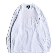 NOTHIN' SPECIAL / VIBES POCKET LS TEE (White)