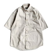 COBRA CAPS / Heavyweight Denim SS Shirt (Stone)