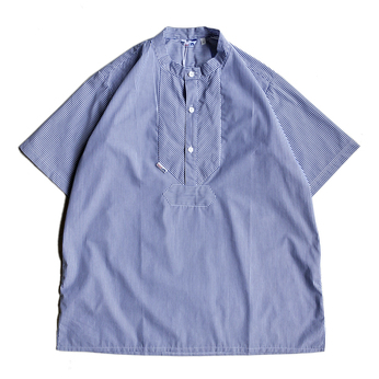 ｍｏｄＡＳ　／　Ｎｏ　ｃｏｌｌａｒ　Ｆｉｓｈｅｒｍａｎ　ＳＳ　Ｓｈｉｒｔ　（Ｎａｖｙ）