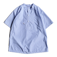 modAS / No collar Fisherman SS Shirt (Light Blue)
