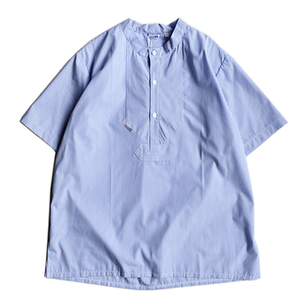 ｍｏｄＡＳ　／　Ｎｏ　ｃｏｌｌａｒ　Ｆｉｓｈｅｒｍａｎ　ＳＳ　Ｓｈｉｒｔ　（Ｌｉｇｈｔ　Ｂｌｕｅ）