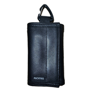 PACKING / LEATHER COMPACT WALLET (BLACK)