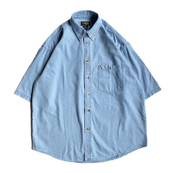 ＣＯＢＲＡ　ＣＡＰＳ　／　Ｗａｓｈｅｄ　Ｄｅｎｉｍ　ＳＳ　Ｓｈｉｒｔ