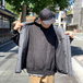 ｎｕｔｔｙｃｌｏｔｈｉｎｇ　×　ＧＯＯＤＷＡＶＥ　／　Ｆｌｏｗｉｎｇ　ｖｅｓｔ　（Ｃｈａｒｃｏａｌ　ｇｒｅｙ）