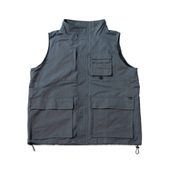nuttyclothing × GOODWAVE / Flowing vest (Charcoal grey)