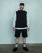 ｎｕｔｔｙｃｌｏｔｈｉｎｇ　×　ＧＯＯＤＷＡＶＥ　／　Ｆｌｏｗｉｎｇ　ｖｅｓｔ　（Ｂｌａｃｋ）