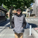 ｎｕｔｔｙｃｌｏｔｈｉｎｇ　×　ＧＯＯＤＷＡＶＥ　／　Ｆｌｏｗｉｎｇ　ｖｅｓｔ　（Ｃｈａｒｃｏａｌ　ｇｒｅｙ）