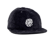 LASER BARCELONA / LASER SURF CO. 6 PANEL CORDUROY HAT (BLACK)