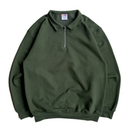 BAYSIDE / Half Zip Sweat (Green)