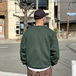 ＢＥＮＣＨ　／　Ｃｏｆｅｅ　ｌｏｇｏ　ｃｒｅｗｎｅｃｋ　（Ｇｒｅｅｎ）