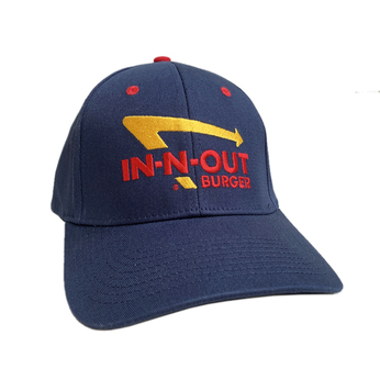 ＩＮ－Ｎ－ＯＵＴ　ＢＵＲＧＥＲ　／　Ｌｏｇｏ　ｓｔｒｅｔｃｈ　ｃａｐ　（Ｎａｖｙ）