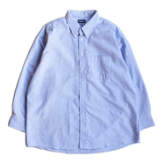 Edwards Garment / Easy Care Oxford LS Shirt (Blue stripe)