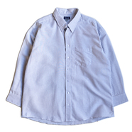 Edwards Garment / Easy Care Oxford LS Shirt (Grey stripe)